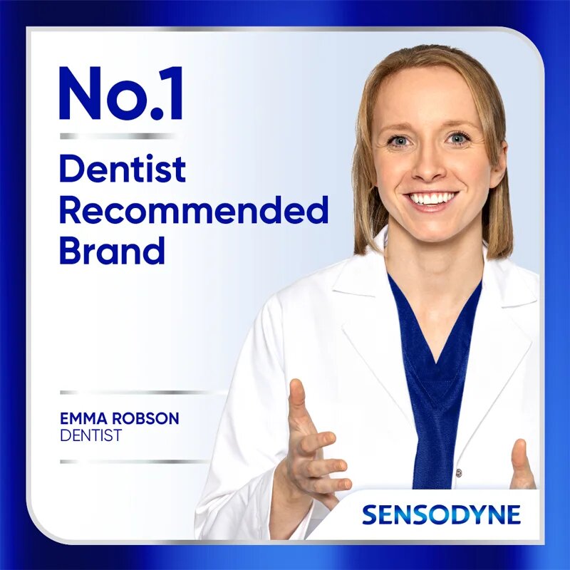 Sensodyne Rapid Cool Mint zubní pasta s fluoridem pro citlivé zuby 3x75 ml