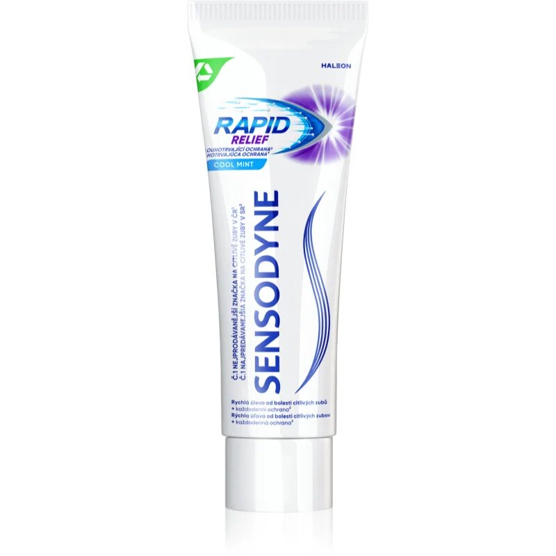 Sensodyne Rapid Cool Mint zubní pasta s fluoridem pro citlivé zuby 75 ml