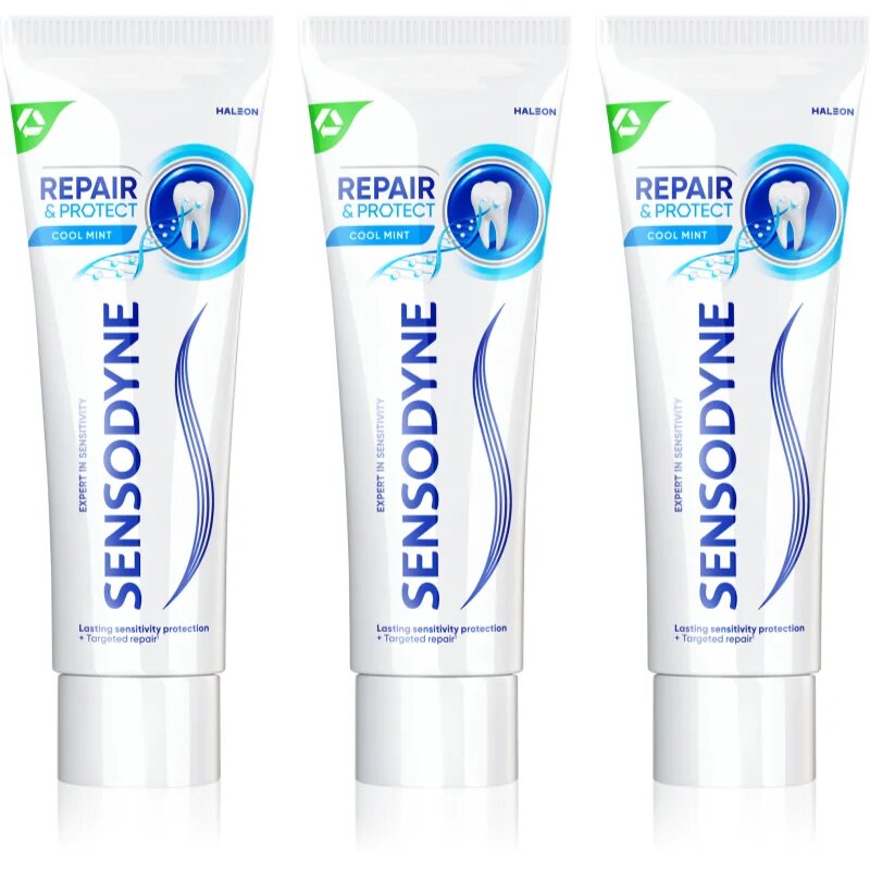 Sensodyne Repair & Protect Cool Mint zubní pasta pro citlivé zuby 3x75 ml