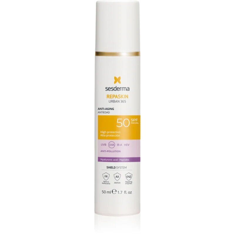 Sesderma Repaskin Urban 365 Anti-Aging opalovací krém na obličej proti stárnutí 50 ml