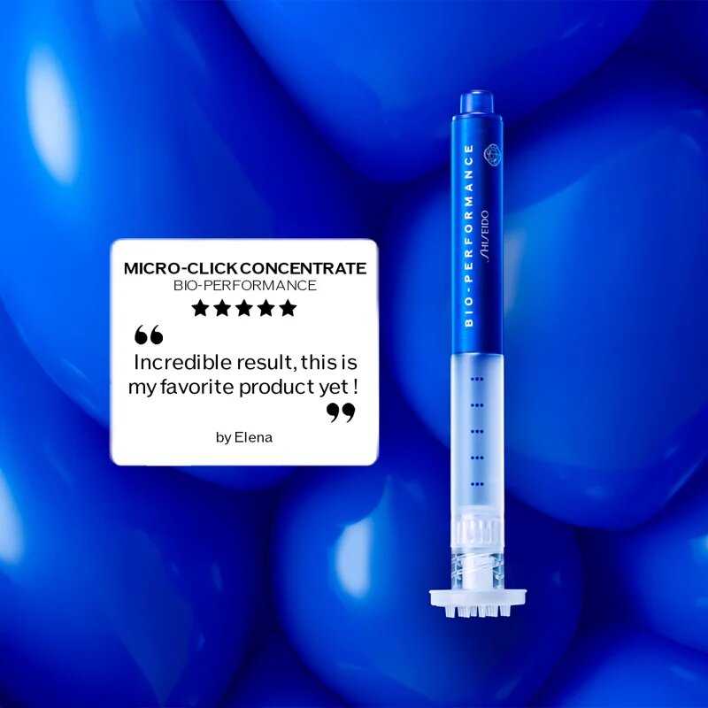 Shiseido Bio-Performance Micro-Click Concentrate koncentrované sérum v aplikačním peru 1.4 ml