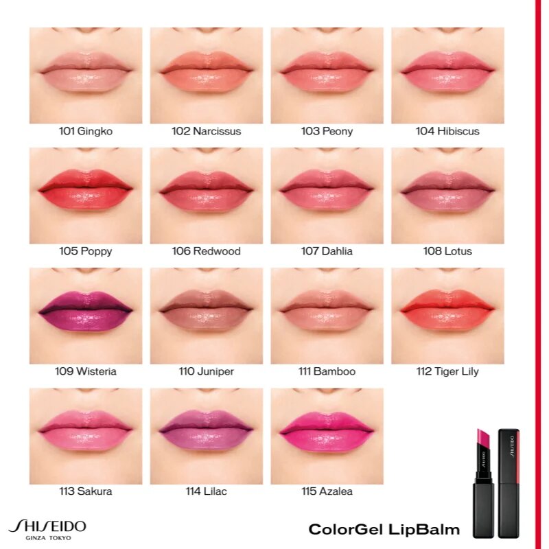 Shiseido ColorGel LipBalm tónující balzám na rty s hydratačním účinkem odstín 112 Tiger Lily 2 g