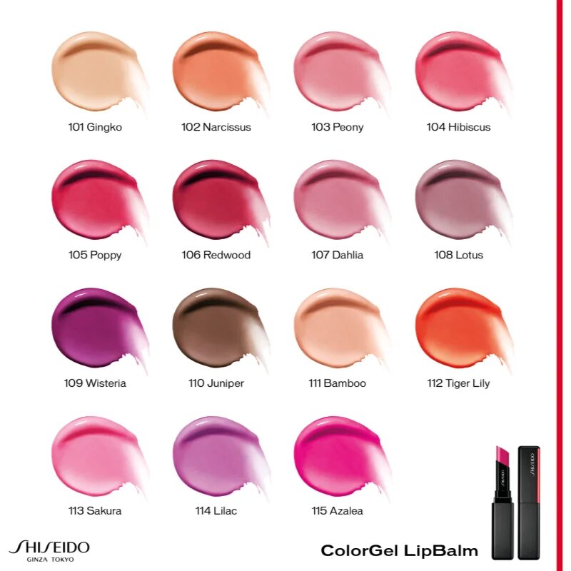 Shiseido ColorGel LipBalm tónující balzám na rty s hydratačním účinkem odstín 112 Tiger Lily 2 g