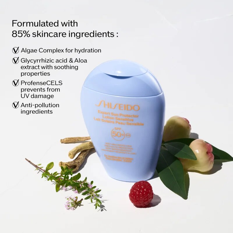 Shiseido Expert Sun Protector Lotion Sensitive SPF50+ ochranné mléko pro citlivou pokožku SPF 50+ 150 ml