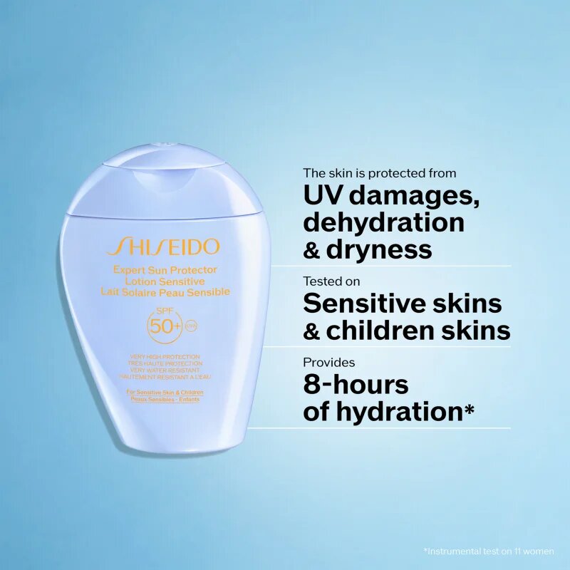 Shiseido Expert Sun Protector Lotion Sensitive SPF50+ ochranné mléko pro citlivou pokožku SPF 50+ 150 ml