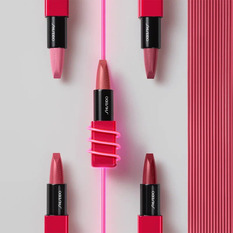Shiseido Makeup Technosatin gel lipstick saténová rtěnka odstín 404 Data Stream 4 g