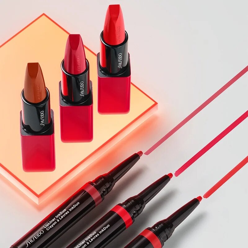 Shiseido Makeup Technosatin gel lipstick saténová rtěnka odstín 410 Lilac Echo 4 g