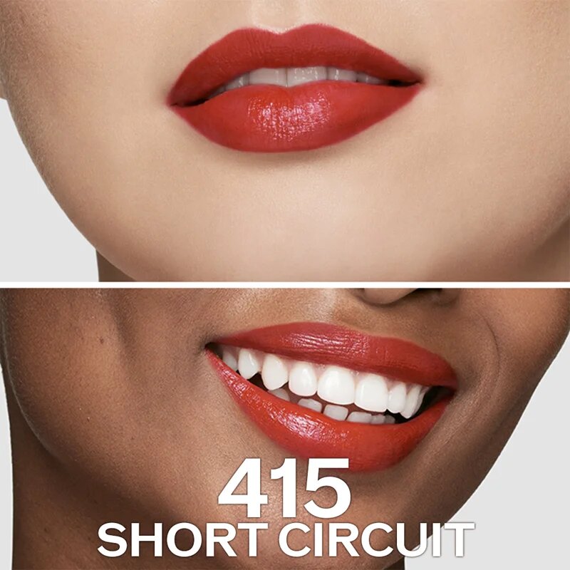Shiseido Makeup Technosatin gel lipstick saténová rtěnka odstín 415 Short Circuit 4 g