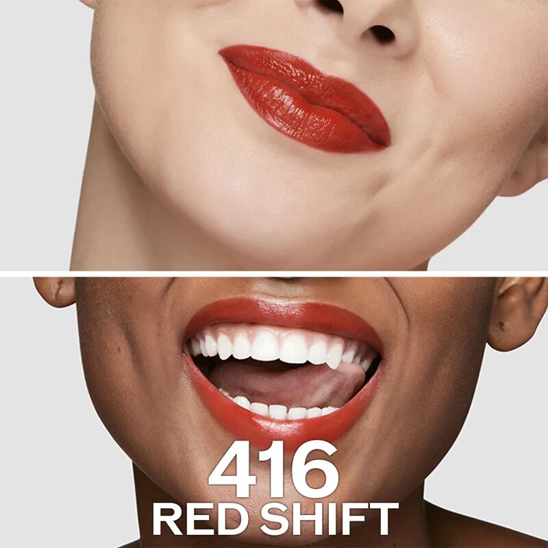 Shiseido Makeup Technosatin gel lipstick saténová rtěnka odstín 416 Red Shift 4 g