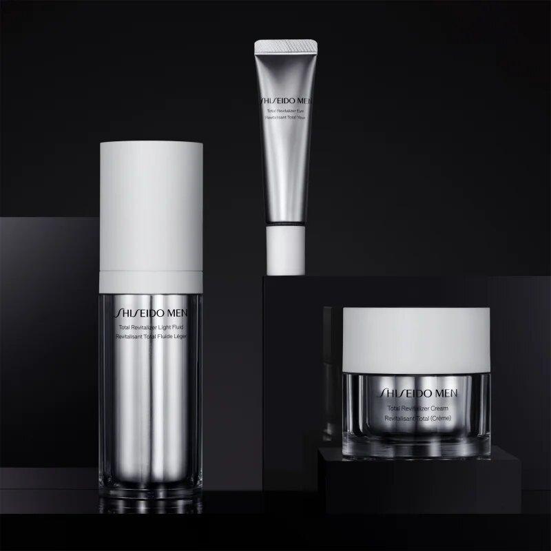 Shiseido Men Total Revitalizer fluid proti stárnutí pleti proti vráskám pro muže 70 ml