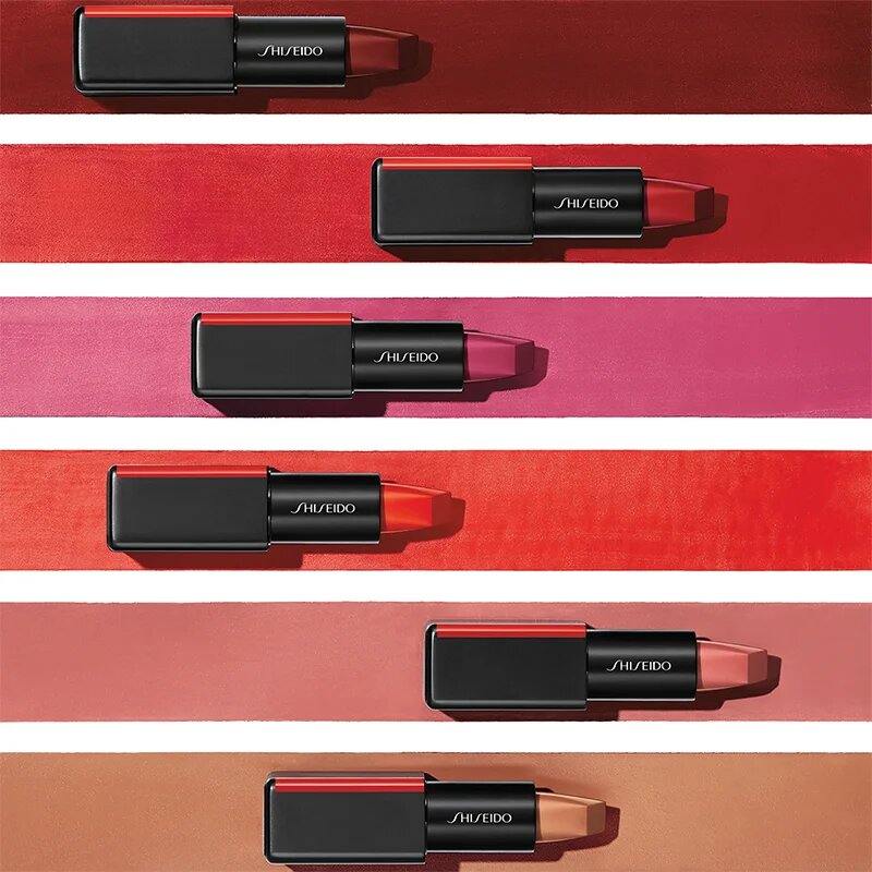 Shiseido ModernMatte Powder Lipstick matná pudrová rtěnka odstín 516 Exotic Red (Scarlet Red) 4 g