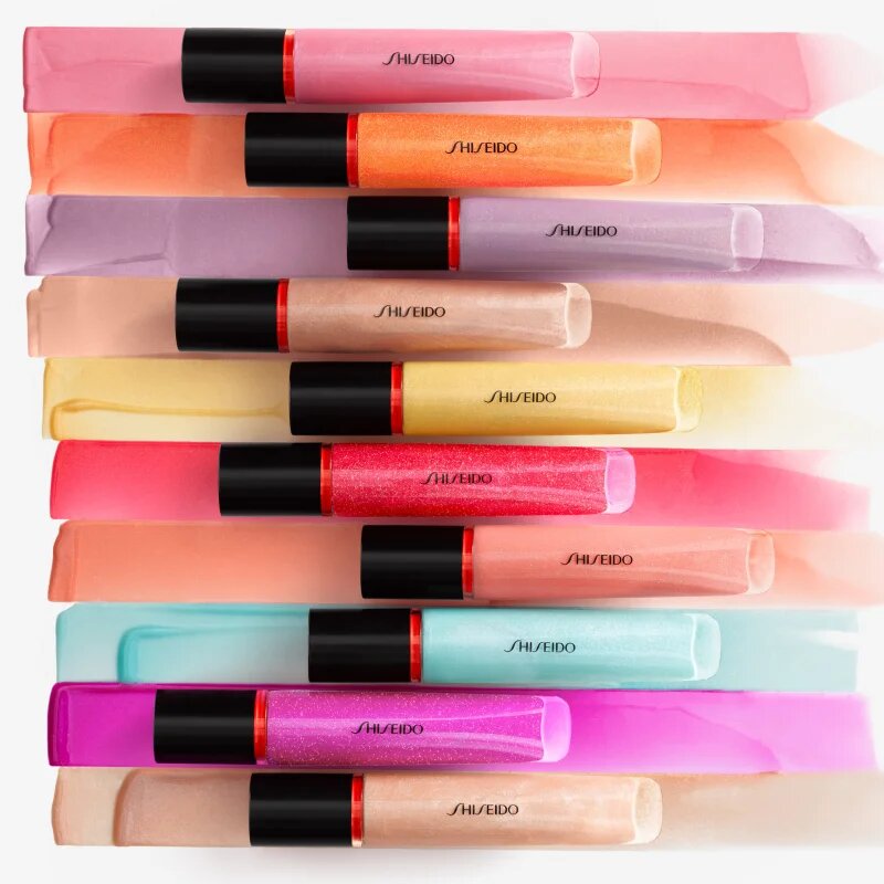 Shiseido Shimmer GelGloss třpytivý lesk na rty s hydratačním účinkem odstín 07 Shin Ku Red 9 ml