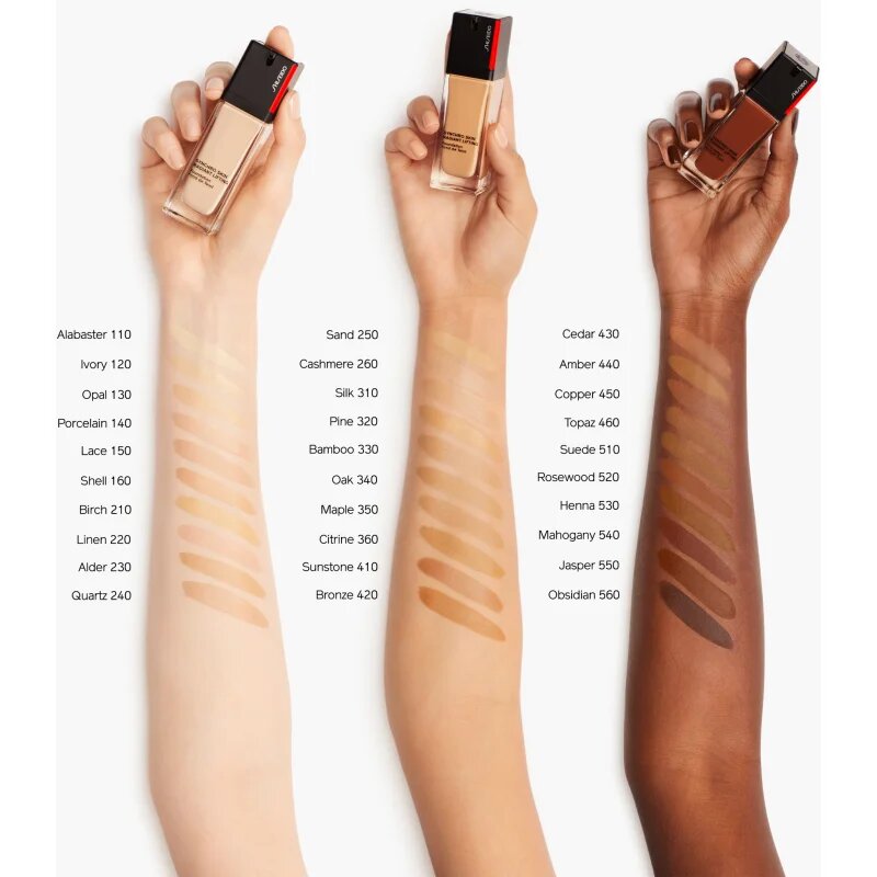 Shiseido Synchro Skin Radiant Lifting Foundation rozjasňující liftingový make-up SPF 30 odstín 540 Mahogany 30 ml