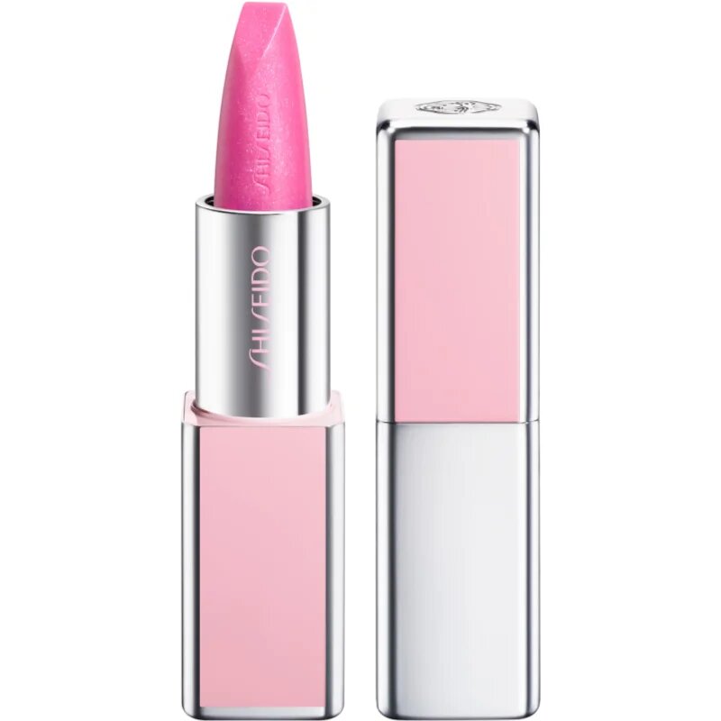 Shiseido Technosatin Pink saténová rtěnka odstín 02 Sparkling Pink 3.3 g