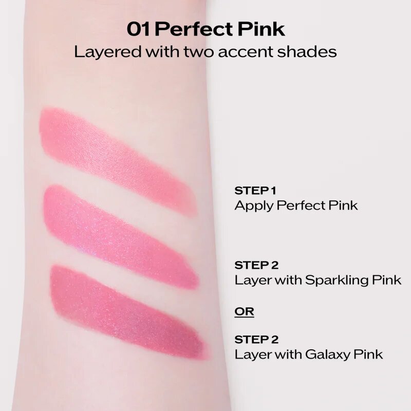 Shiseido Technosatin Pink saténová rtěnka odstín 02 Sparkling Pink 3.3 g