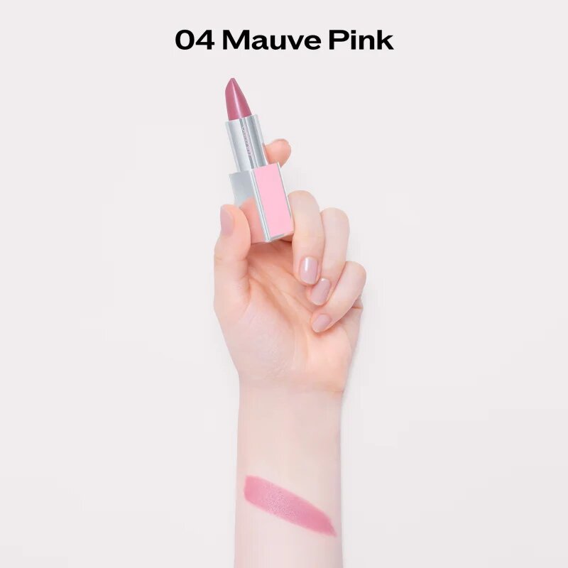Shiseido Technosatin Pink saténová rtěnka odstín 04 Mauve Pink 3.3 g