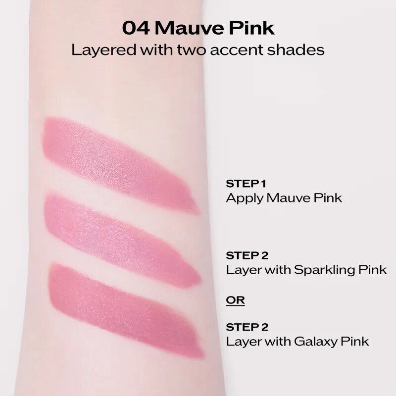 Shiseido Technosatin Pink saténová rtěnka odstín 04 Mauve Pink 3.3 g