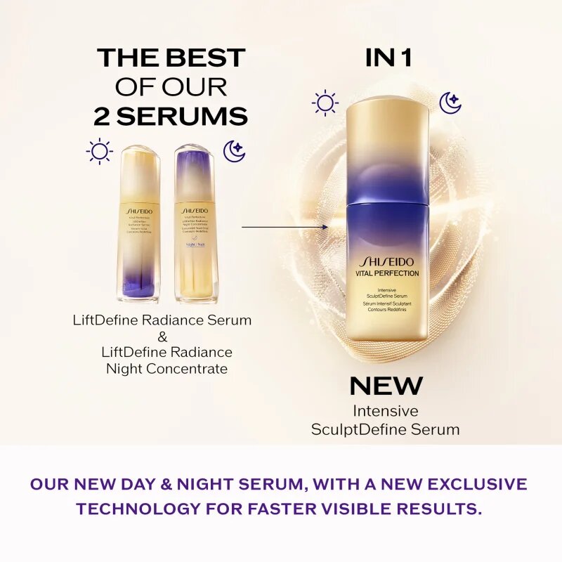 Shiseido Vital Perfection Intensive SculptDefine Serum liftingové sérum pro zpevnění kontur obličeje 40 ml