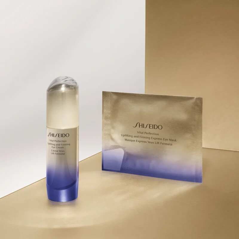 Shiseido Vital Perfection Uplifting & Firming Express Eye Mask liftingová a zpevňující maska na oční okolí 12 ks