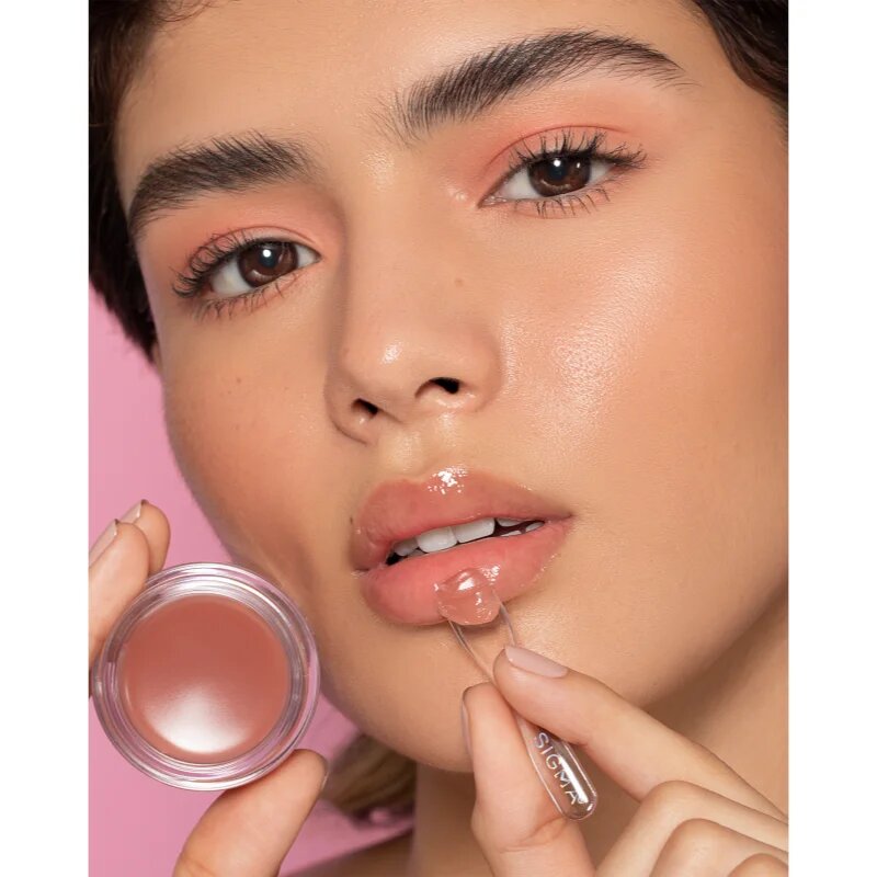Sigma Beauty Hydro Melt Lip Mask hydratační maska na rty s kyselinou hyaluronovou odstín Hush 9.6 g