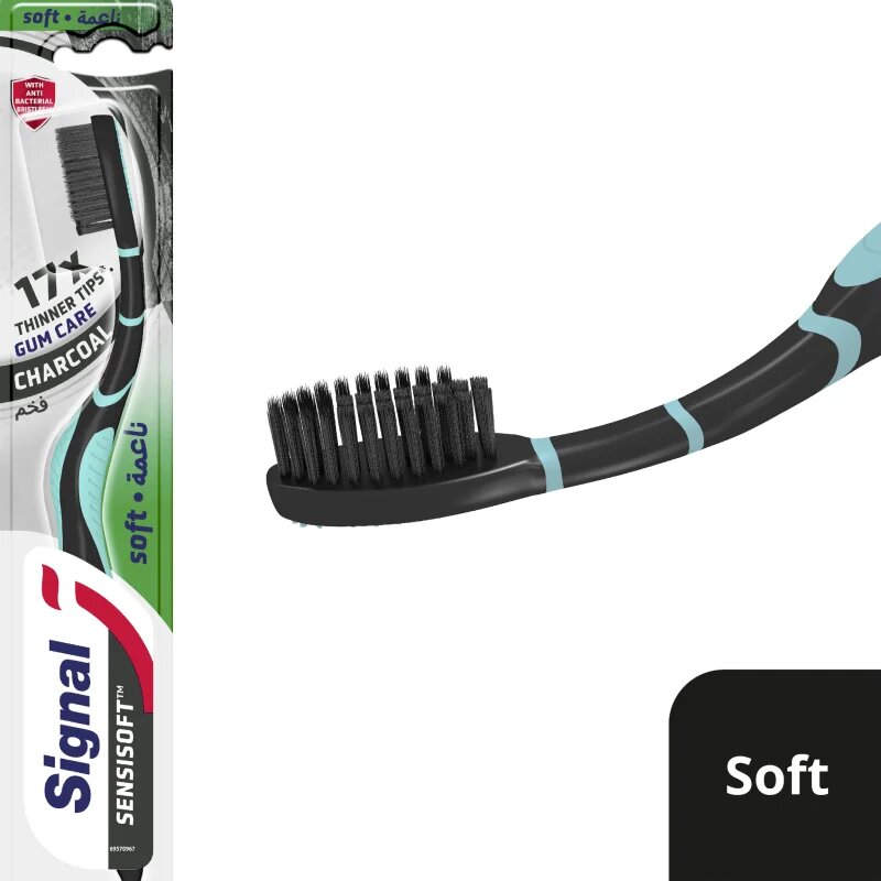 Signal Sensisoft Charcoal zubní kartáček soft 1 ks