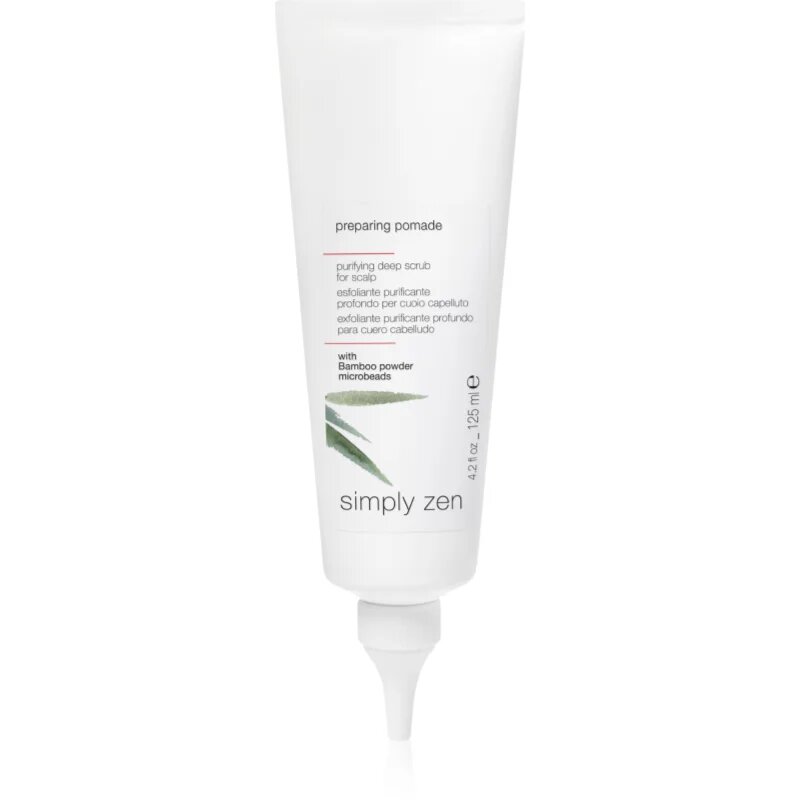 Simply Zen Preparing Pomade čisticí peelingová pasta pro pokožku hlavy 125 ml