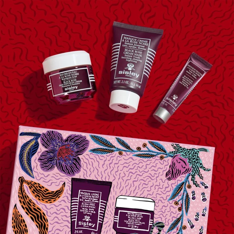 Sisley Black Rose Gift Set by Marie-Victoire de Bascher dárková sada pro zářivý vzhled pleti limitovaná edice