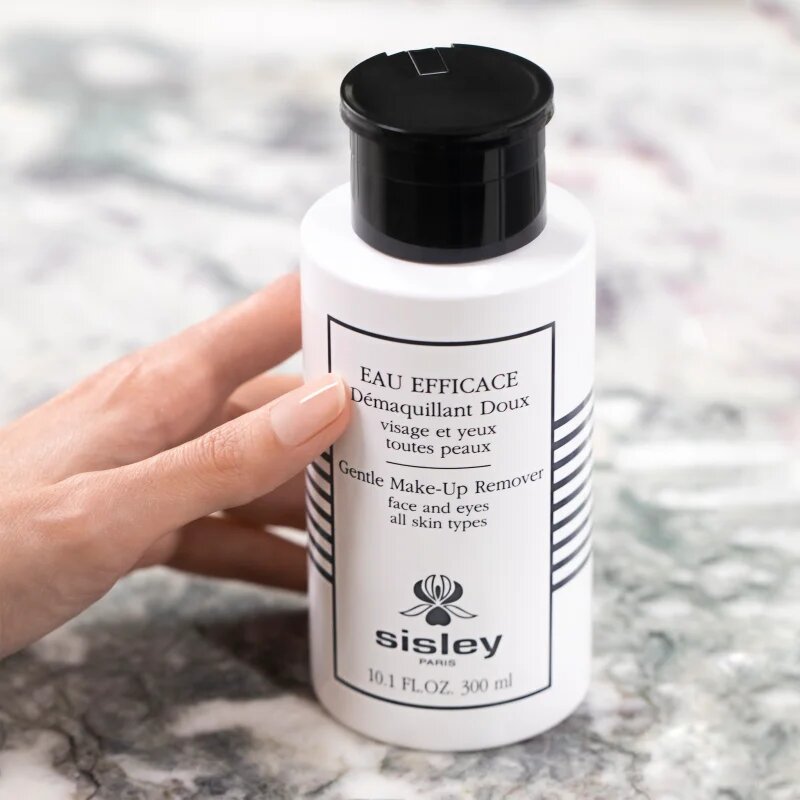 Sisley Eau Efficace Gentle Eye Makeup Remover Face and Eye jemná micelární voda na obličej a oční okolí 300 ml