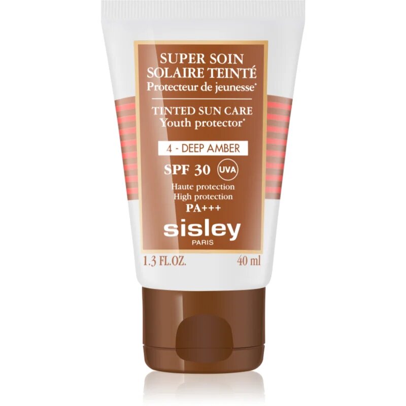 Sisley Super Soin Solaire Teinté ochranný tónovací krém na obličej SPF 30 odstín 4 Deep Amber 40 ml