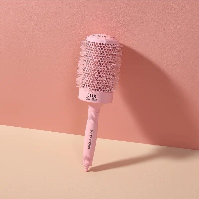 Sister Young ELIX Round Brush Cera Heat Pink kulatý kartáč na vlasy 65mm 1 ks