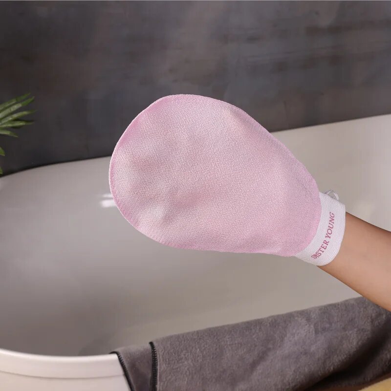 Sister Young NOVA Exfoliating Glove peelingová rukavice na tělo Pink 1 cps
