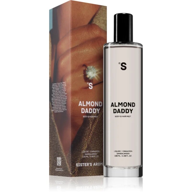 Sister's Aroma Almond Daddy Body & Hair Mist parfémovaná mlha na tělo a vlasy pro ženy 100 ml