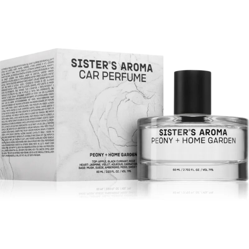 Sister's Aroma Car Perfume Peony + Home Garden vůně do auta 60 ml