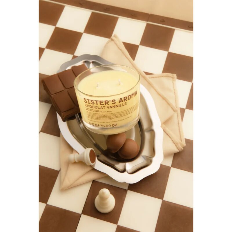Sister's Aroma Chocolat Vannille vonná svíčka 150 g