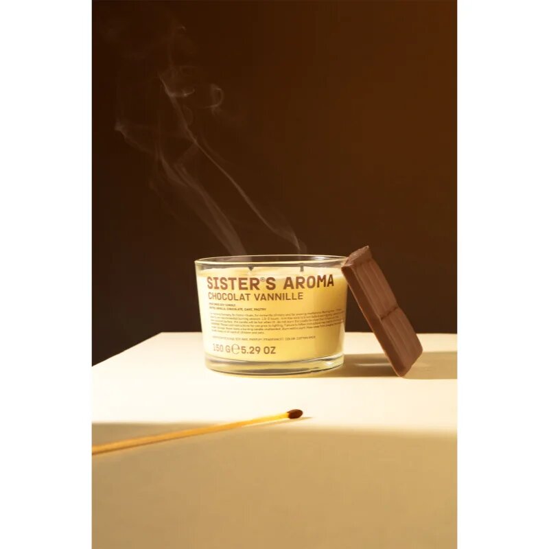 Sister's Aroma Chocolat Vannille vonná svíčka 150 g