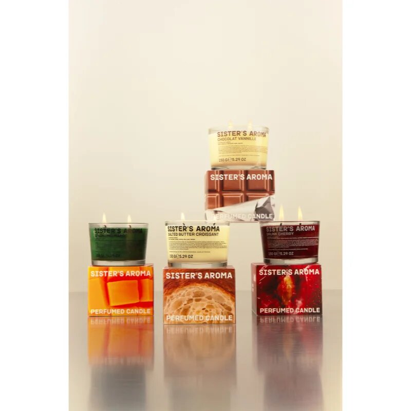 Sister's Aroma Chocolat Vannille vonná svíčka 150 g
