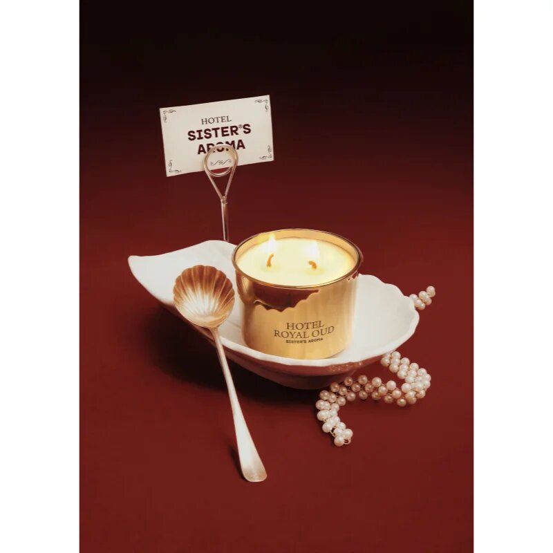 Sister's Aroma Hotel Royal Oud vonná svíčka 150 g