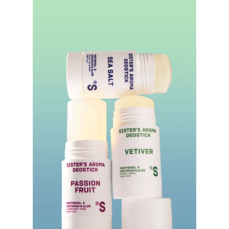 Sister's Aroma Sea Salt Deostick tuhý deodorant proti zápachu a pocení 50 g