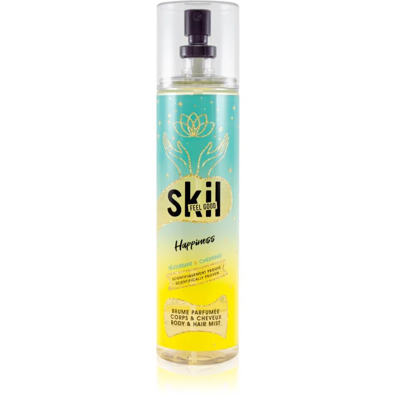 Skil Feel Good Happiness osvěžující mlha na vlasy a tělo pro ženy 250 ml