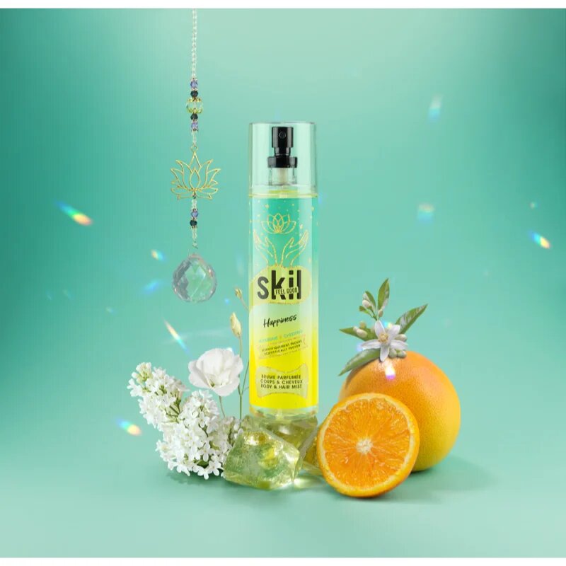 Skil Feel Good Happiness osvěžující mlha na vlasy a tělo pro ženy 250 ml