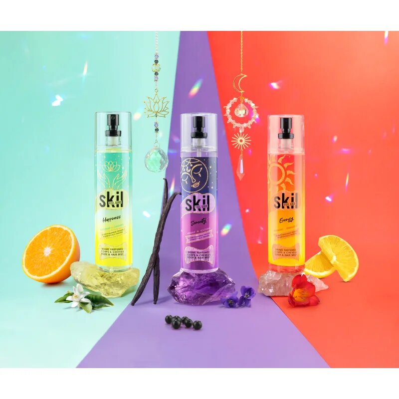 Skil Feel Good Happiness osvěžující mlha na vlasy a tělo pro ženy 250 ml
