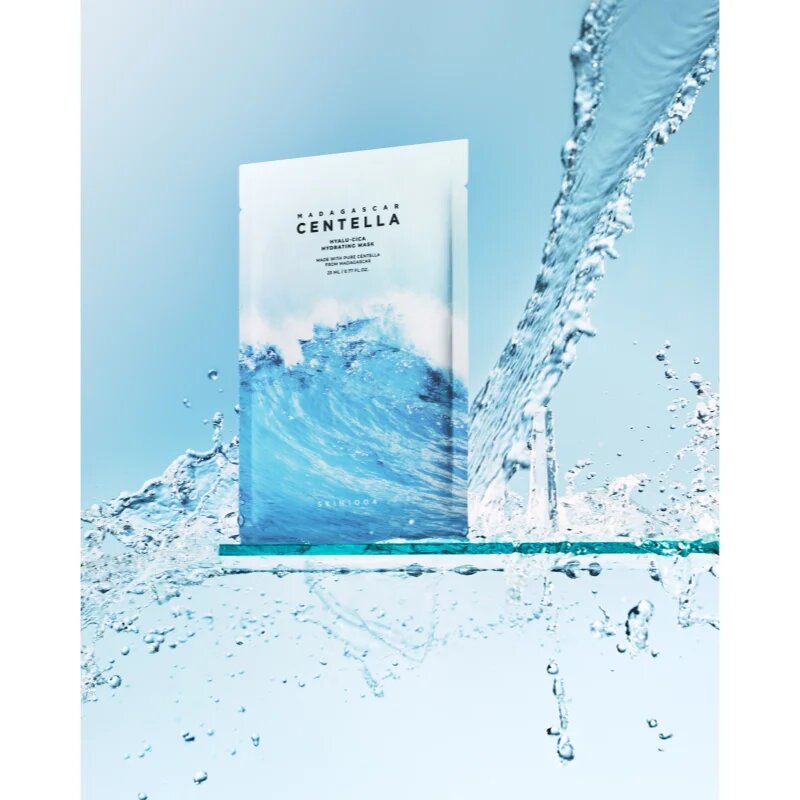 SKIN1004 Madagascar Centella Hyalu-Cica Hydrating Mask plátýnková maska s hydratačním a zklidňujícím účinkem 23 ml