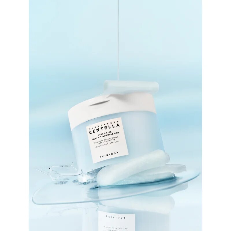 SKIN1004 Madagascar Centella Hyalu-Cica Jelly-Fit Ampoule Pad tonizační polštářky pro dehydratovanou suchou pleť 60 ks
