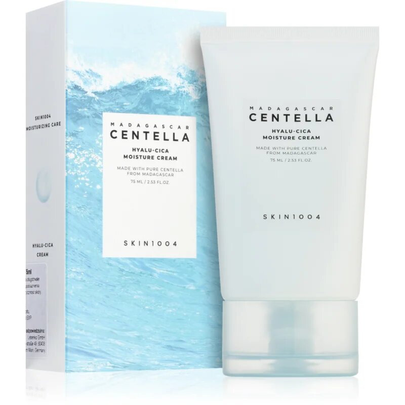 SKIN1004 Madagascar Centella Hyalu-Cica Moisture Cream hloubkově hydratační krém pro zklidnění pleti 75 ml