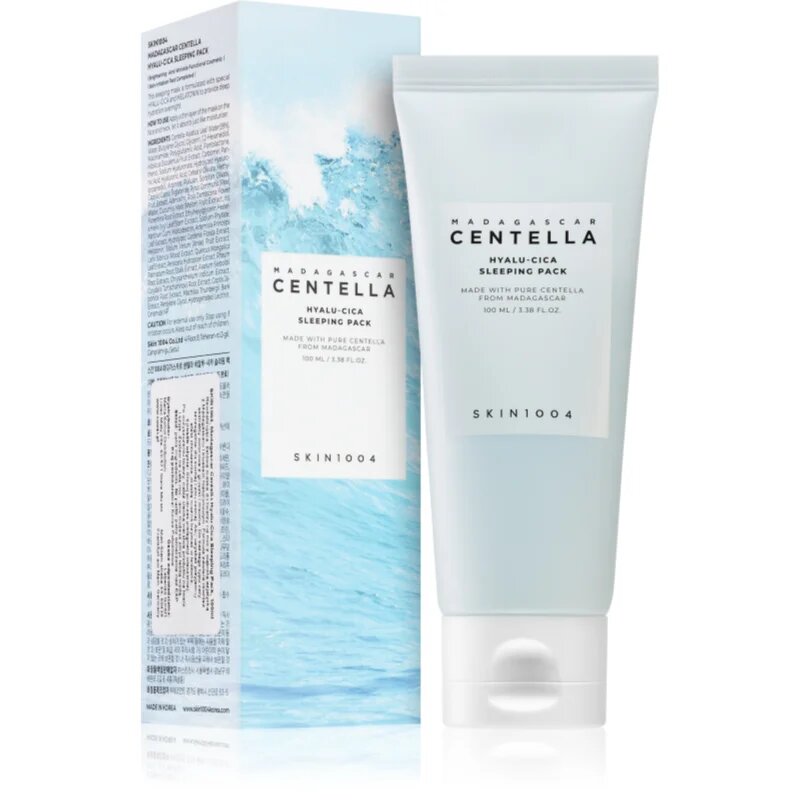 SKIN1004 Madagascar Centella Hyalu-Cica Sleeping Pack zdokonalující a hydratační maska na noc pro vypnutí pleti 100 ml