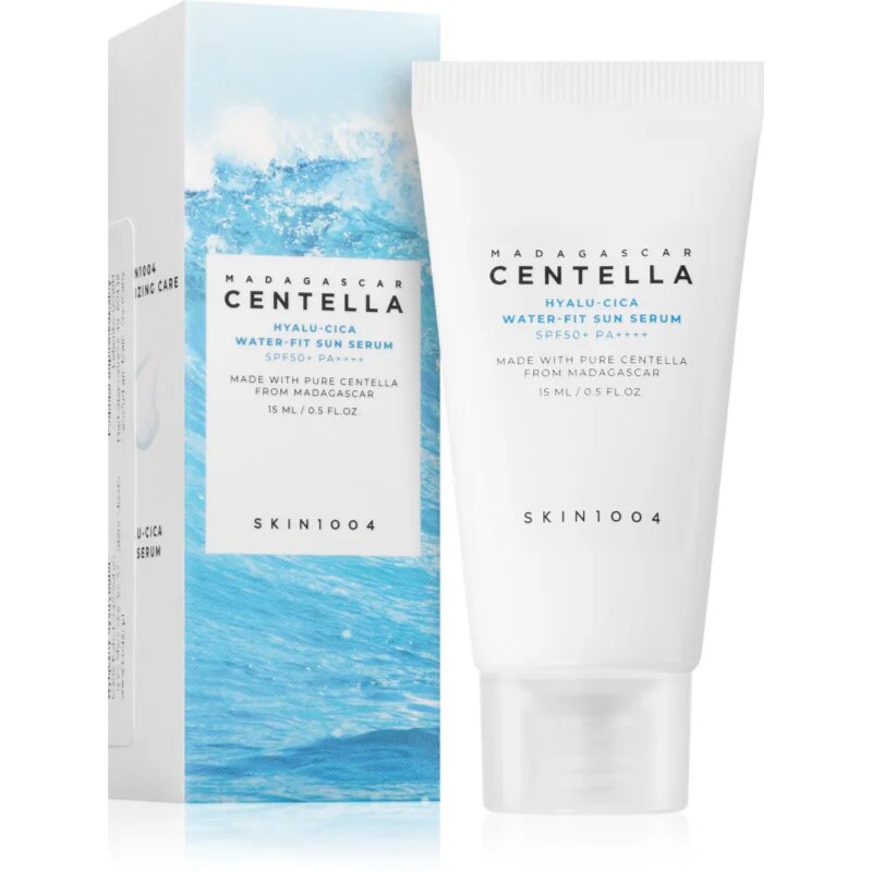SKIN1004 Madagascar Centella Hyalu-Cica Water-Fit Sun Serum ochranné sérum s hydratačním účinkem SPF 50+ 15 ml