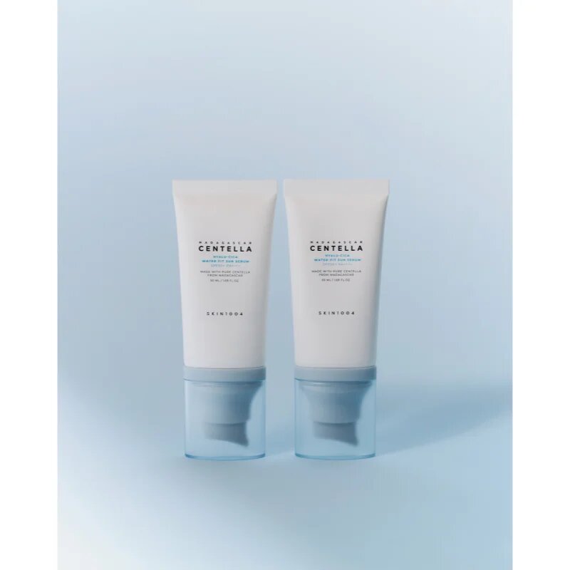 SKIN1004 Madagascar Centella Hyalu-Cica Water-Fit Sun Serum Twin Pack ochranné sérum s hydratačním účinkem DUO BALENÍ