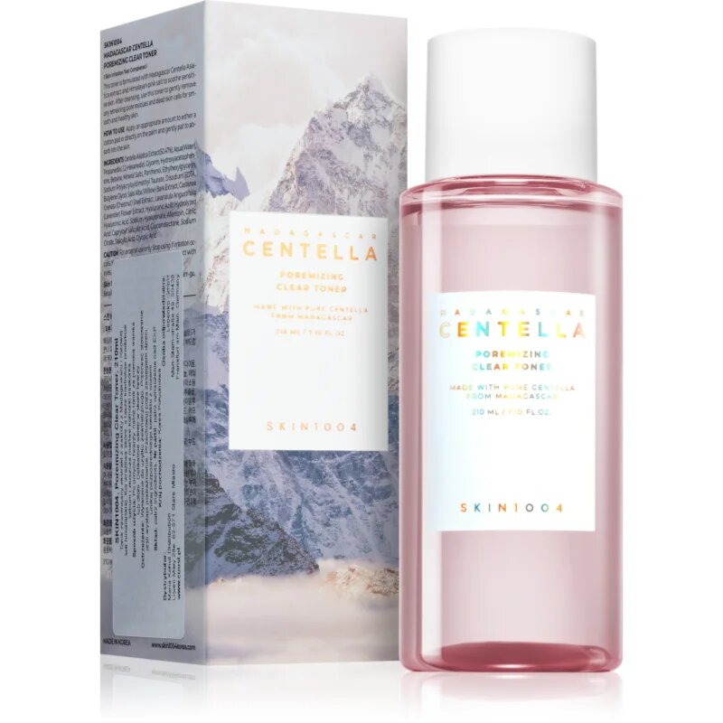 SKIN1004 Madagascar Centella Poremizing Clear Toner jemné exfoliační tonikum pro vyhlazení pleti a minimalizaci pórů 210 ml