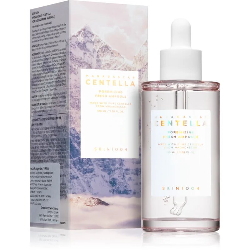 SKIN1004 Madagascar Centella Poremizing Fresh Ampoule detoxikační pleťové sérum pro vyhlazení pleti a minimalizaci pórů 100 ml