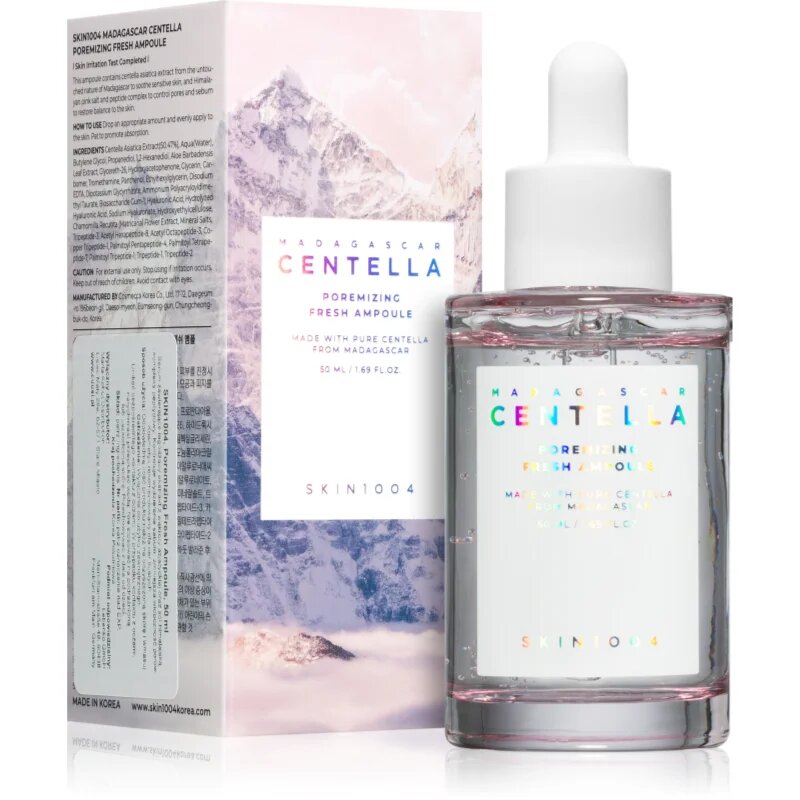 SKIN1004 Madagascar Centella Poremizing Fresh Ampoule detoxikační pleťové sérum pro vyhlazení pleti a minimalizaci pórů 50 ml